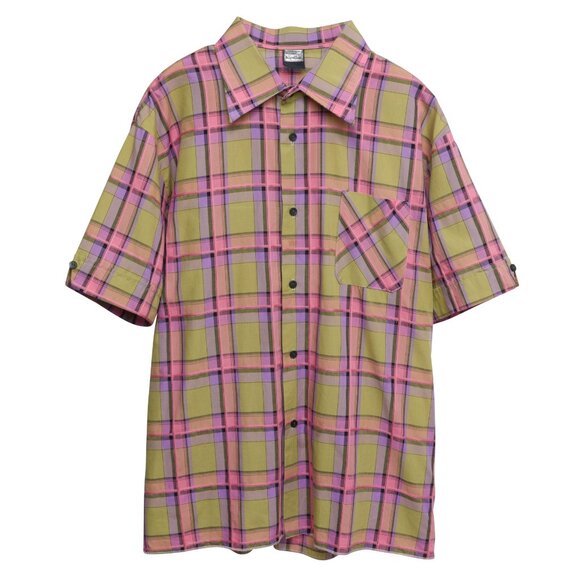 Sundazed (Germany) Taped Windowpane Hong Kong Shirt Ruby Fuschite : L - Picture 1 of 6